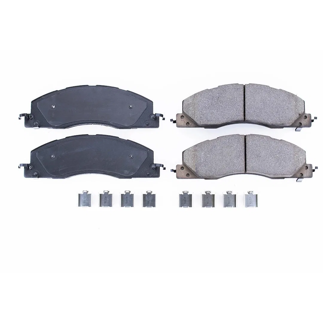 17-1399 – POWERSTOP Brake Pad, FMSI Number D1399 Ceramic Brake Pads Set Of 4 With Premium Stainless Steel Hardware